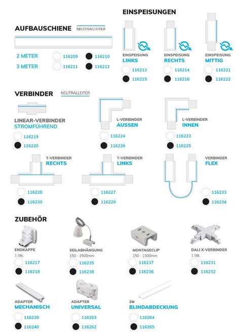 Dali Hochvolt Schienen Zubeh R Aufbau Dali Hv Schienensystem Von Isoled