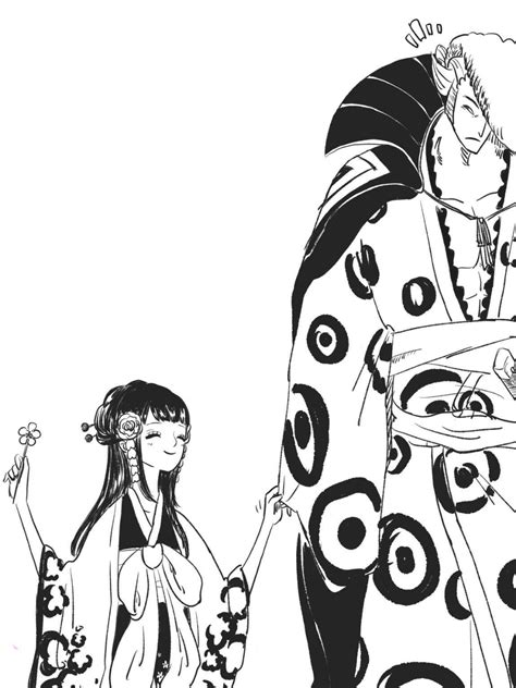 Oiran Komurasaki Kozuki Hiyori X Kyoshiro Wano One Piece イラスト