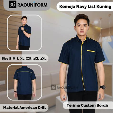 Promo Baju Kerja Murah Custom Bordir Seragam Kantor Pabrik Restoran