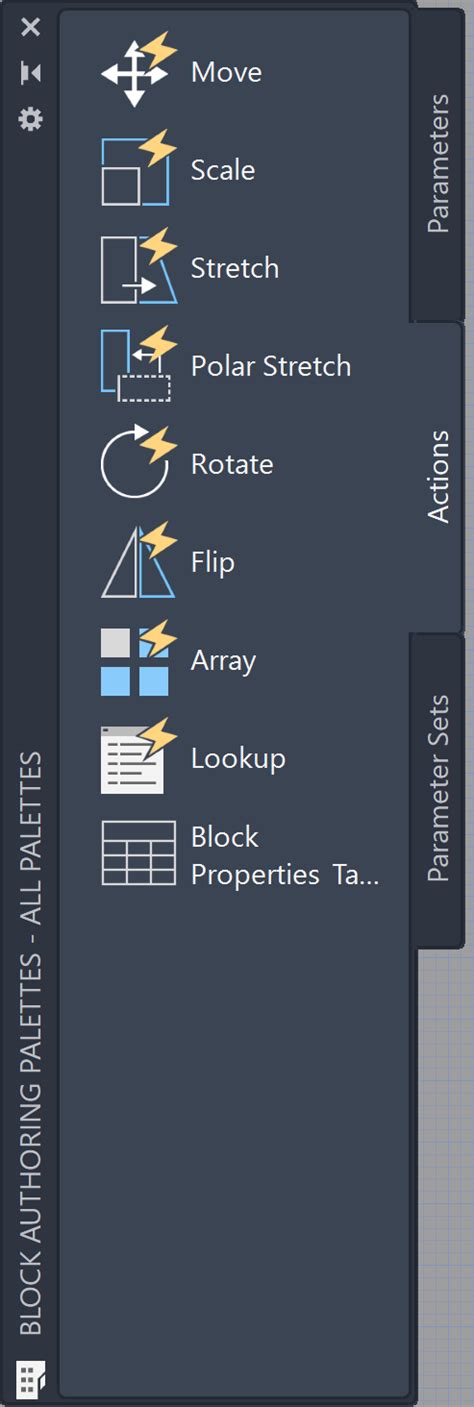 AutoCAD LT에서 블록에 대한 동적 호 작성