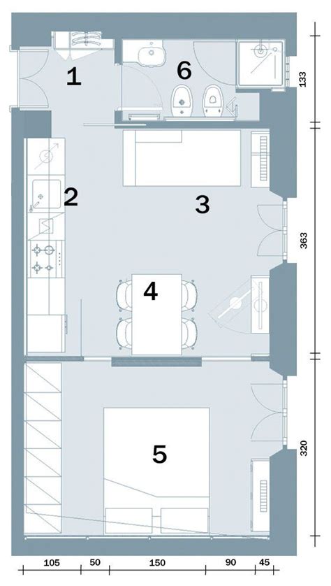 Casa Piccola 35 Mq Con Ambienti Trasformabili E 6 Comode Zone Artofit