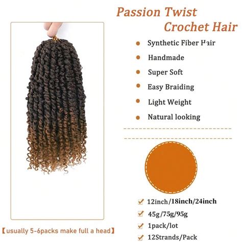 Pack Strands Ombre Brown Pre Looped Passion Twists Braiding