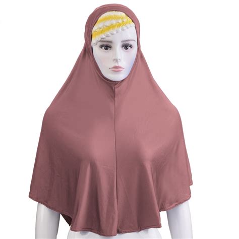 Ramadan Muslim Women Hijab Amira Islamic Full Cover Head Wrap Scarf