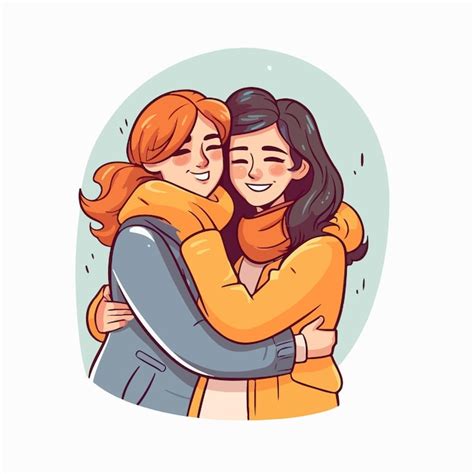 Retrato De Una Pareja Lesbiana Siendo Amorosa Y Feliz Dos Chicas Gay