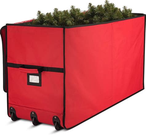 Amazon Super Rigid Rolling Christmas Tree Storage Box Canvas