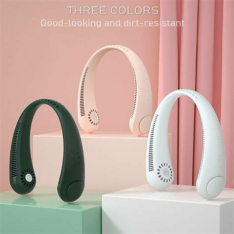 Beauty Portable Mini Fan Neckband Bladeless Lazy Neck Hanging Cooler Fan