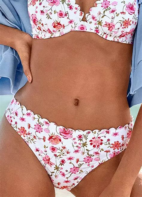 Lascana Floral Print Bikini Briefs Kaleidoscope