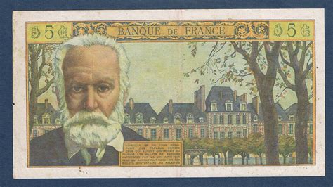 Billet Banque Nouveaux Francs Victor Hugo Villers Collections