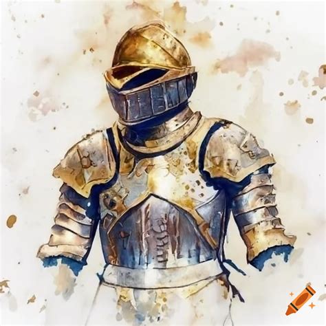 White And Gold Plate Armor With Ra Symbol On Craiyon