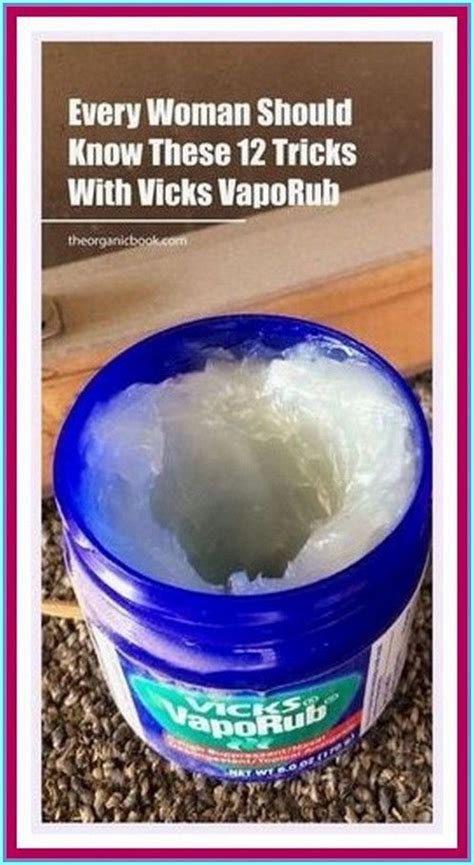 The Surprising Uses For Vicks Vaporub That You Never Knew About Artofit