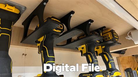 Drill Holder Stl File Tool Holder Cordless Drill Holder Under Mount Drill Holder 3d