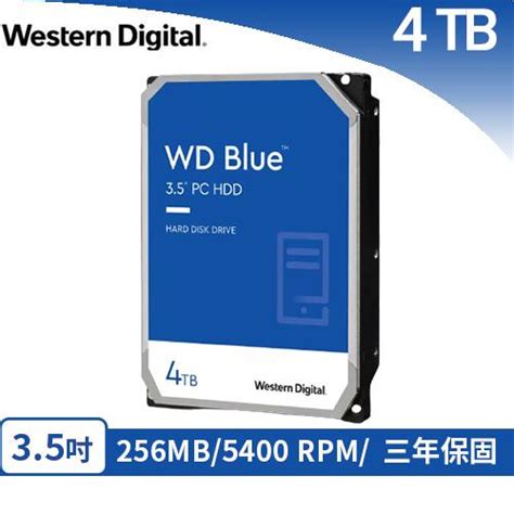 Wd 威騰 35吋 4tb Wd40ezaz【藍標】 Sata硬碟 良興eclife購物網 線上購物 有閑購物