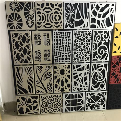 Laser Cut Aluminum Perforated Carved Screen Panels For Interior