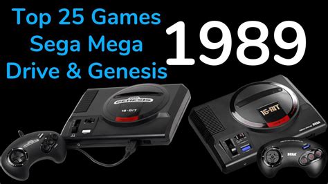 1989 Top 25 Games Released For Sega Mega Drive Genesis YouTube