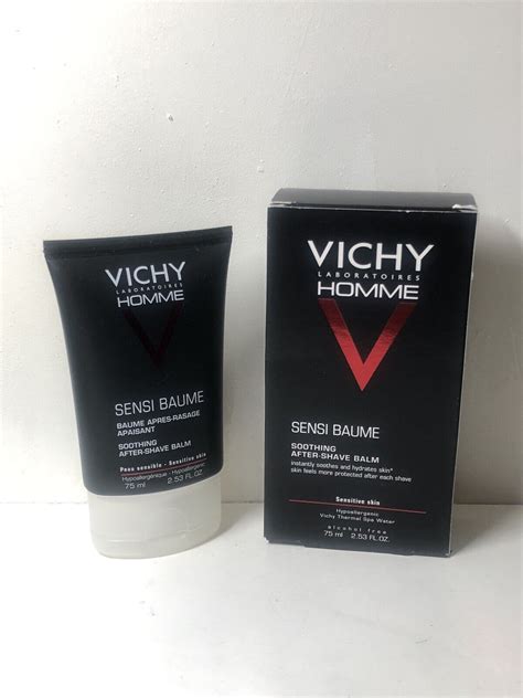 Vichy Homme Sensi Baume After Shave Balm 75ml For Him Brand New Sealed