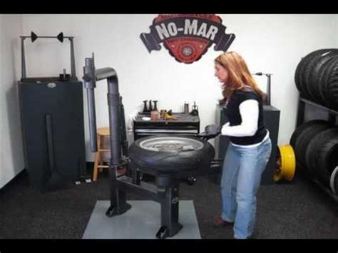 A Girlie Motorcycle Tire Change On A No Mar Tire Changer Youtube