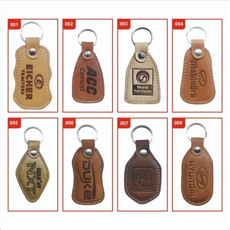 Rectangle 001 Leather Promotional Keychains At Rs 10 In Coimbatore ID