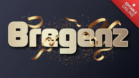 Bregenz Confetti A O Nuevo Fuente Editable Generador De Efectos De