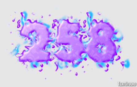 text effect  logo design number