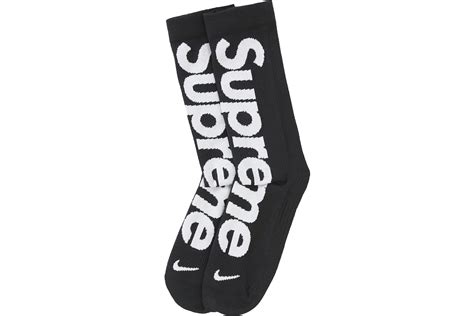 Supreme Nike Lightweight Crew Socks Black - SS21 - US