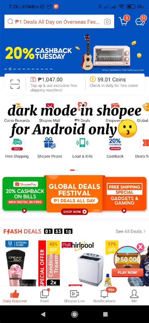 Shopee Dark Mode How To Enable It For Night Use