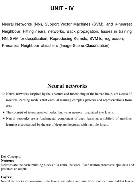 Predictive Analysis Unit 4 Pdf Artificial Neural Network Support Vector Machine