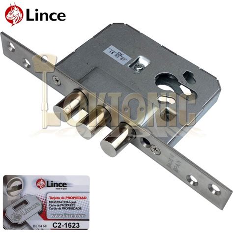 Lince 3 BOLT Mortice High Security Euro Dead Lock Case With 5 Secure