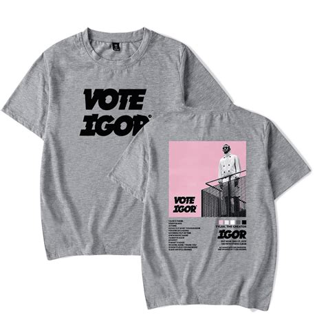 Tyler The Creator T Shirt Pink Vote IGOR Album Merch T-Shirt Short ...