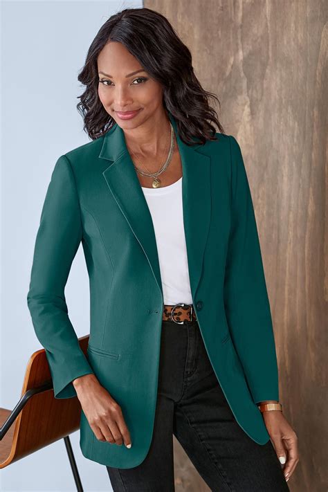 Long Length Boyfriend Blazer Classic Womens Clothing From Chadwicksofboston 4999 5499