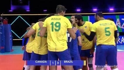 Brasil bate o Canadá e segue líder da Liga das Nações de vôlei vôlei ge