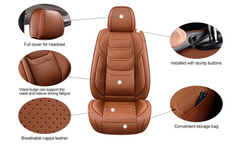 Amazon Tiehesyt Car Seat Covers Full Set Breathable Leather