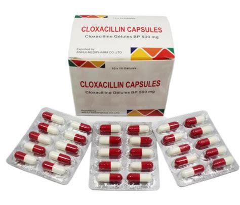 Antibiotics 500mg 10′sx10box Cloxacillin Capsules With Gmp Amc11005