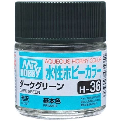 GUNZE Mr Hobby Aqueous Hobby Color H36 Dark Green 10ml