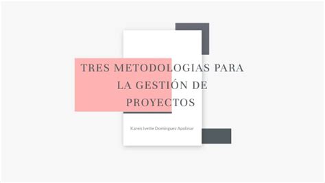 Metodologias Para La Gestion De Proyectos