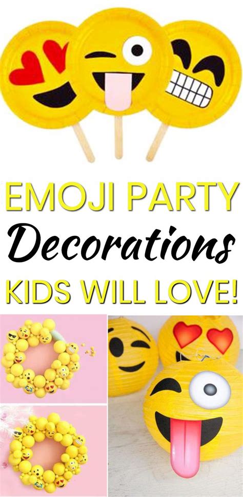 Emoji Party Decorations Find The Best Emoji Decor Ideas For Your Next