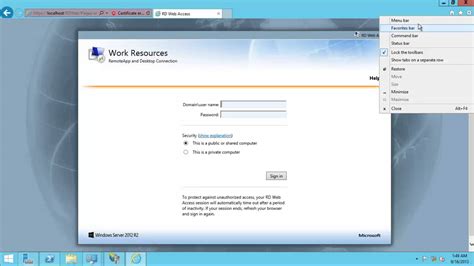 Windows Server 2012 R2 Remote Desktop Services Rds Installation And Publish Remoteapp Youtube