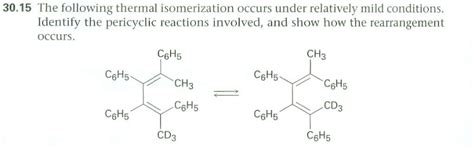 Solved 30 15 The Following Thermal Isomerization Occurs Chegg