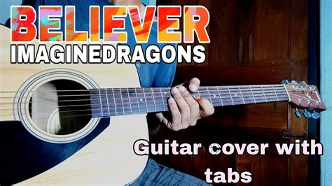 BELIEVER Imagine Dragons Guitar Tutorial TABS Guitar Cover YouTube