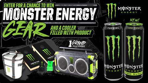 Monster Energy Chance To Win A Gear Package Sweepstakes Sodexo