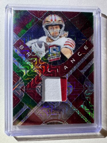 2023 Panini Spectra Prizm GEORGE KITTLE Brilliance Jersey Patch 19 25