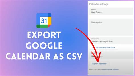 How To Export Google Calendar As CSV 2024 QUICK EASY Convert