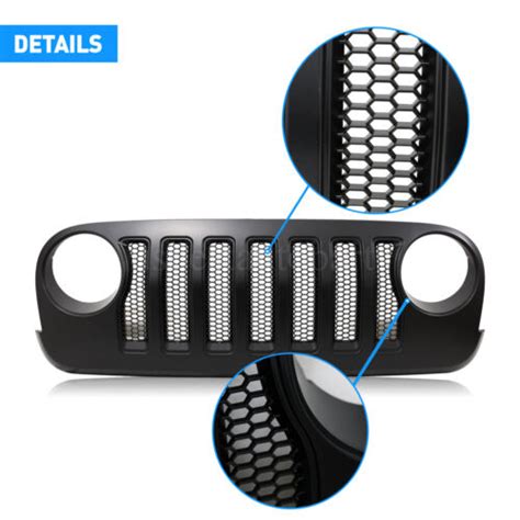 Jl Style Front Bumper Grille Mesh Grill For Jeep Wrangler Jk Jku