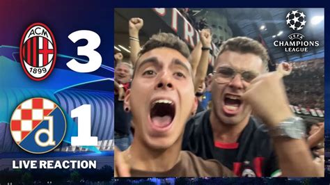 Milan Dinamo Zagabria Live Reaction Da San Siro Youtube