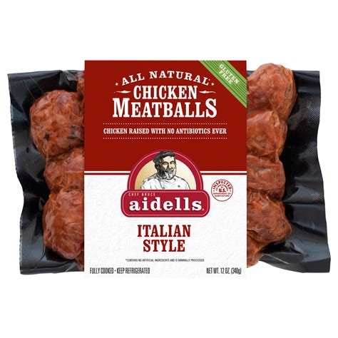 Aidells Chicken Meatballs Italian Style With Mozzarella Cheese Oz