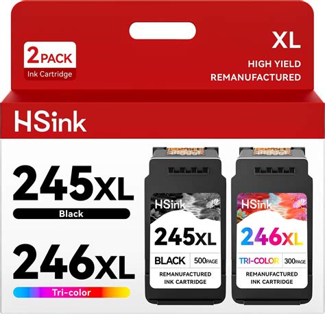 245xl 246xl Ink Cartridge Combo Pack Replacement For Canon Pg 245xl Cl 246xl 245 246