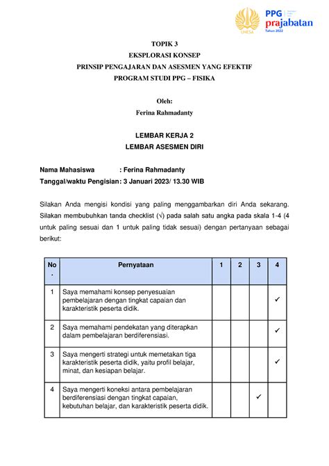 Peta Konsep Eksplorasi Konsep Topik 1 Mk Prinsip Pengajaran Dan Asesmen