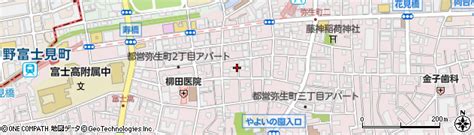 東京都中野区弥生町2丁目36の地図 住所一覧検索｜地図マピオン