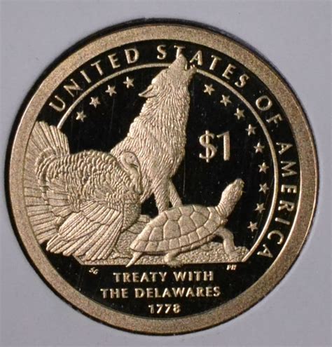 2013 S Treaty With The Delawares Sacagawea Dollar Proof