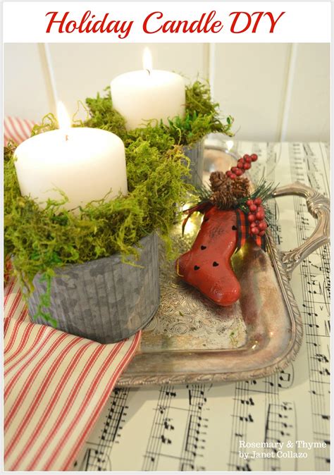 Easy Christmas Candle DIY