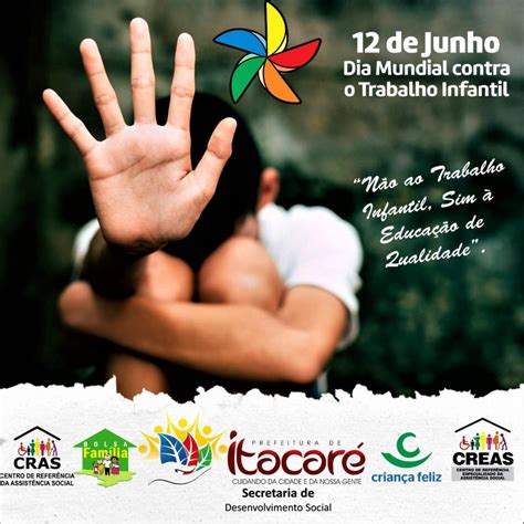 12 De Junho Dia Mundial Contra O Trabalho Infantil Prefeitura